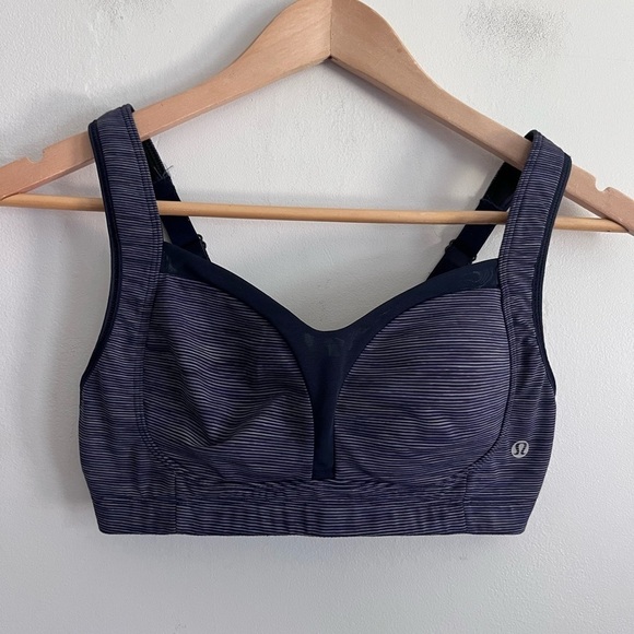 Lululemon Ta Ta Tamer Bra We Are Free From Space Deep Indigo Multi Size 34C - Picture 2 of 7